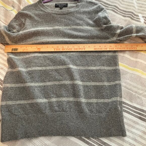 Banana Republic Merino Wool Fine Italian Yarn Sweater Filpucci Stripe Mens Sz L - Picture 6 of 7